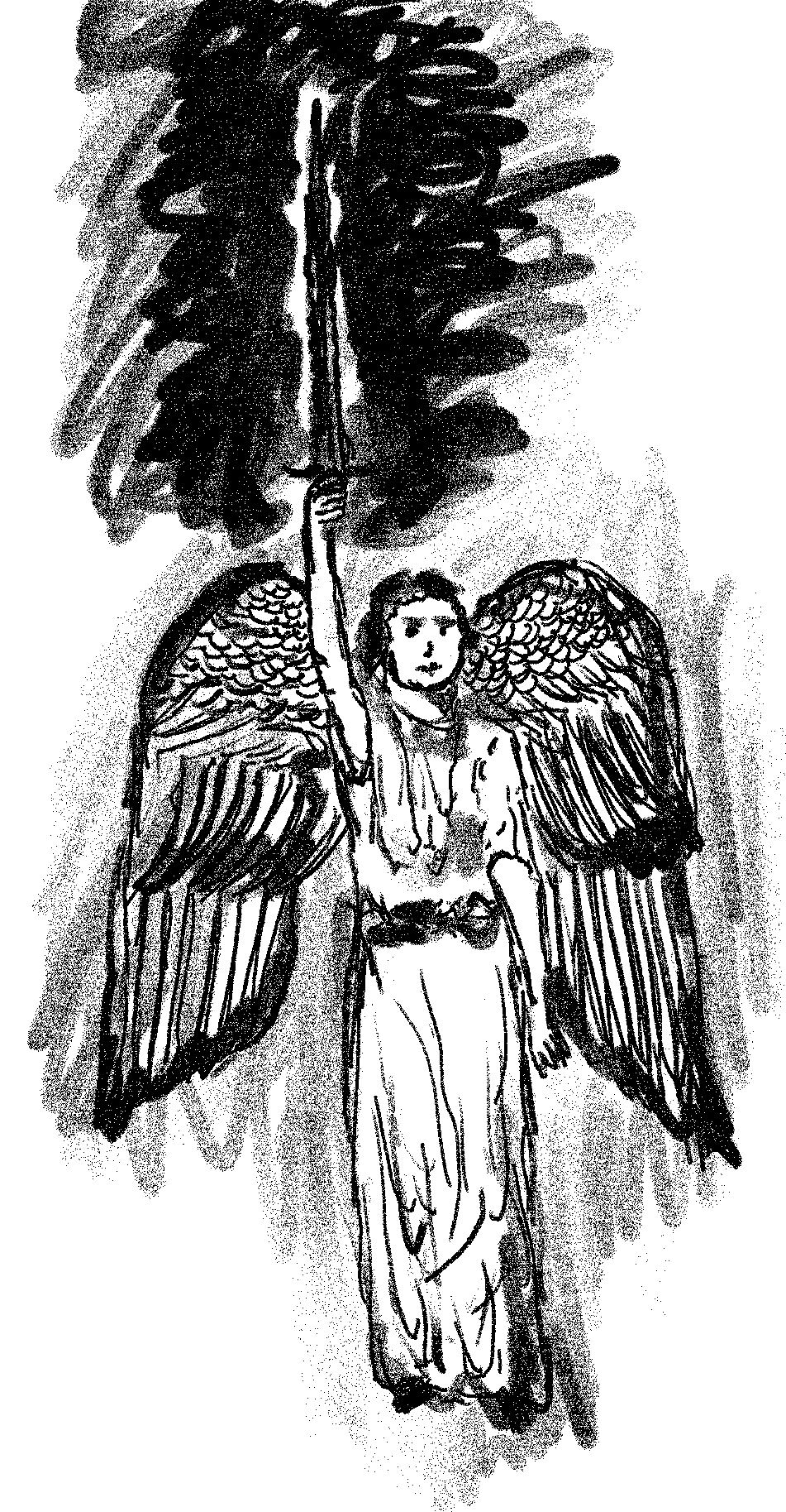 angel sketch